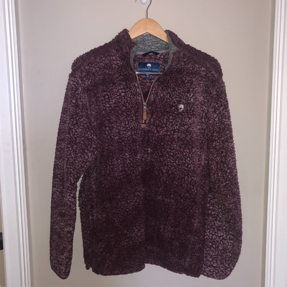 Southern Shirt Teddy Sherpa Quarter Zip Pullover